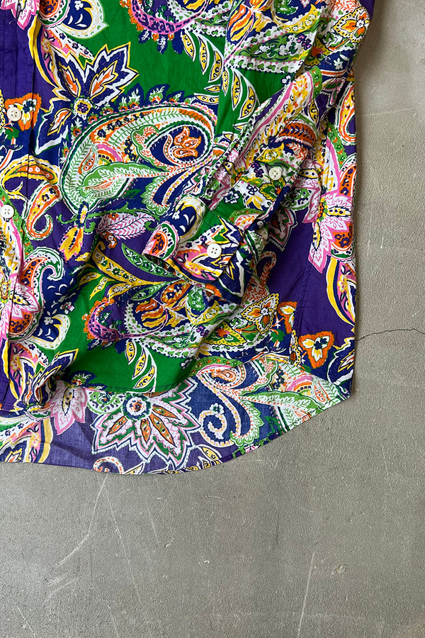 90'S CUSTOM FIT L/S PAISLEY PATTERN SHIRT / MULTI [SIZE: L USED]