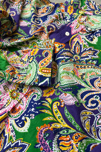 90'S CUSTOM FIT L/S PAISLEY PATTERN SHIRT / MULTI [SIZE: L USED]