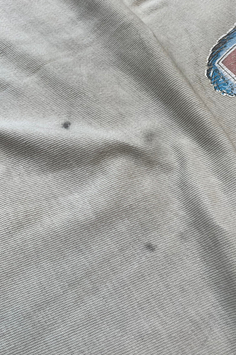 70s Long Sleeve CENTRAL MICHIGAN RUGBY T-SHIRT / WHITE [SIZE: L USED]