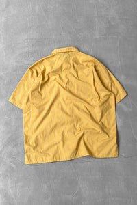 Y2K 03'S S/S CHECK SHIRT / YELLOW [SIZE: L USED]