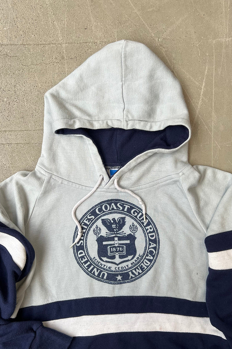 90s US COAST GUARD SWEAT HOODIE / BLUE [SIZE: M USED]