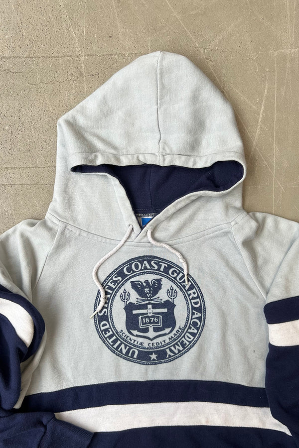 90'S US COAST GUARD SWEAT HOODIE / BLUE [SIZE: M USED]