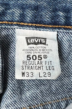 画像をギャラリービューアに読み込む, MADE IN MEXICO Y2K EARLY 00&#39;S 505 DENIM PANTS / INDIGO [SIZE: 33 USED]
