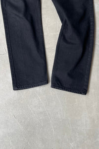 MADE IN MEXICO 97'S ORANGE TAB 505 DENIM PANTS / SULFUR BLACK [SIZE: 32 USED]