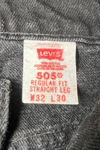 画像をギャラリービューアに読み込む, MADE IN MEXICO 97&#39;S ORANGE TAB 505 DENIM PANTS / SULFUR BLACK [SIZE: 32 USED]
