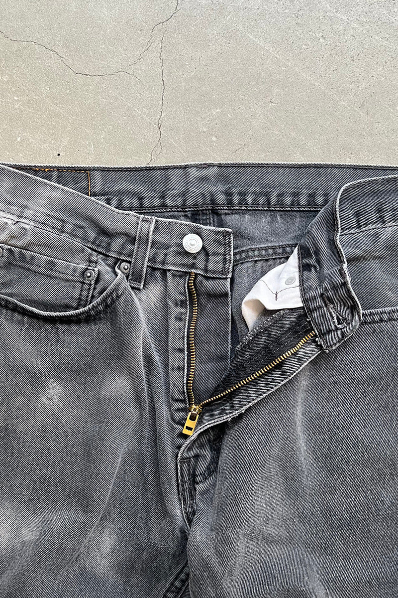 505 DENIM PANTS / SULFUR BLACK [SIZE: 34 USED]