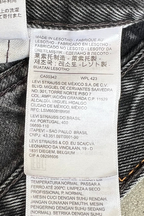 505 DENIM PANTS / SULFUR BLACK [SIZE: 34 USED]
