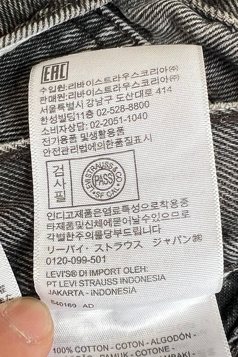 505 DENIM PANTS / SULFUR BLACK [SIZE: 34 USED]