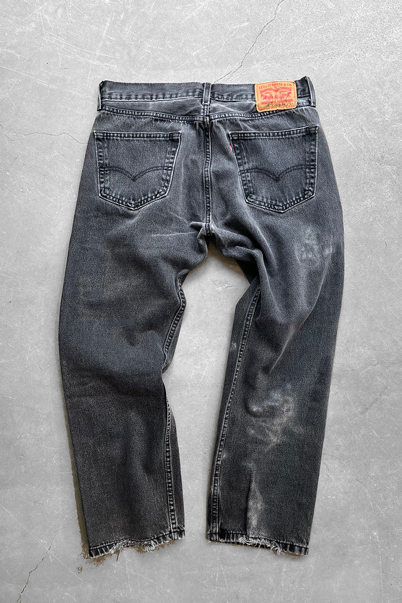 505 DENIM PANTS / SULFUR BLACK [SIZE: 34 USED]