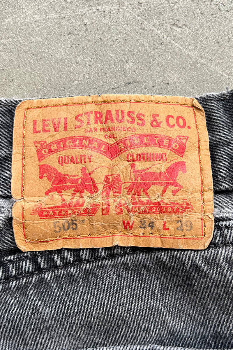 505 DENIM PANTS / SULFUR BLACK [SIZE: 34 USED]