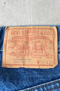 MADE IN USA 90'S 505-0217 DENIM PANTS / INDIGO [SIZE: W32 L30 USED]