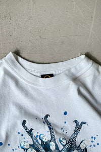 MADE IN MEXICO 90'S PERFORMANCE ART T-SHIRT / WHITE [SIZE: M USED]