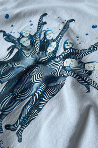 MADE IN MEXICO 90'S PERFORMANCE ART T-SHIRT / WHITE [SIZE: M USED]