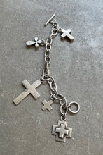 画像をギャラリービューアに読み込む, 925 SILVER CROSS CHARM BRACELET / SILVER  [SIZE: ONE SIZE USED]
