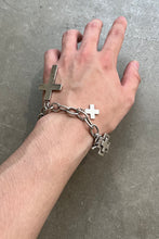 画像をギャラリービューアに読み込む, 925 SILVER CROSS CHARM BRACELET / SILVER  [SIZE: ONE SIZE USED]
