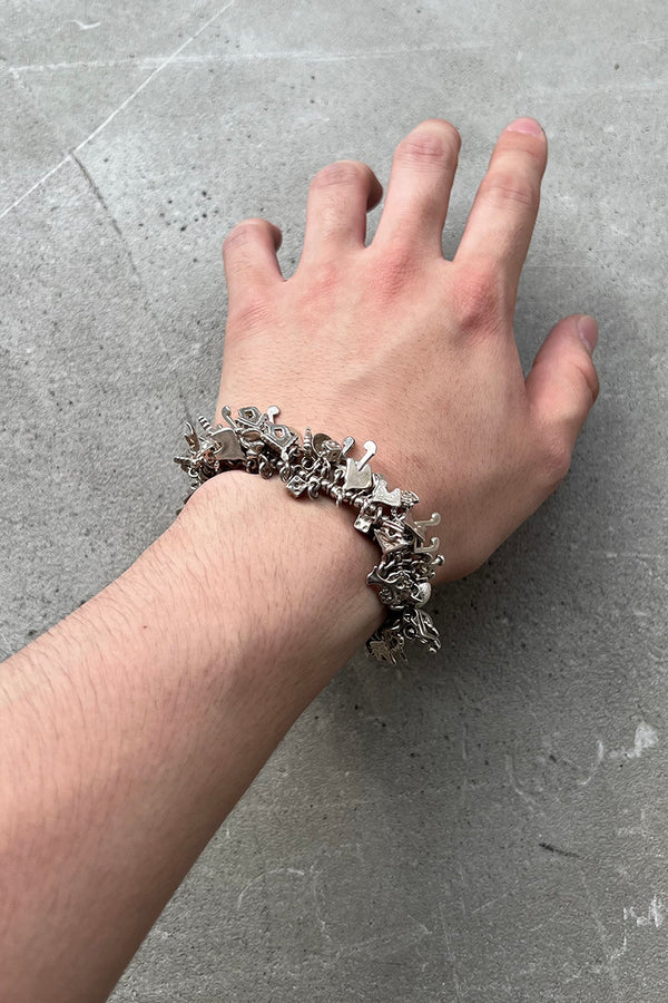 925 SILVER CHARM BRACELET / SILVER [SIZE: ONE SIZE USED]