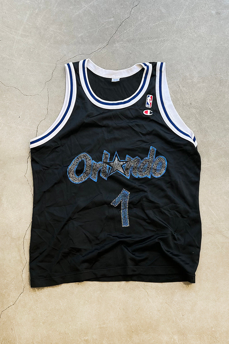 90'S ORLANDO MAGIC HARDAWAY BASKETBALL GAME SHIRT / BLACK [SIZE: M USED]