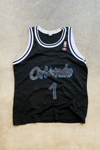 90'S ORAND MAGIC HARDAWAY BASKETBALL GAME SHIRT / BLACK [SIZE: M USED]