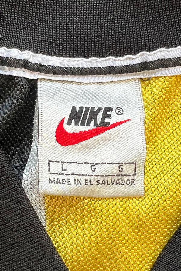90'S STRIPE GAME SHIRT / YELLOW [SIZE: L USED]