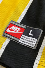 画像をギャラリービューアに読み込む, 90&#39;S STRIPE GAME SHIRT / YELLOW [SIZE: L USED]
