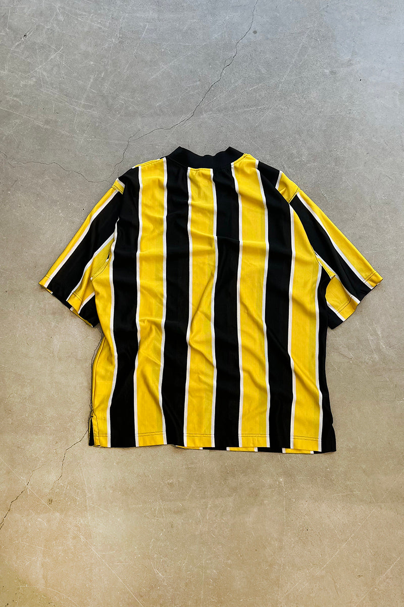 90'S STRIPE GAME SHIRT / YELLOW [SIZE: L USED]