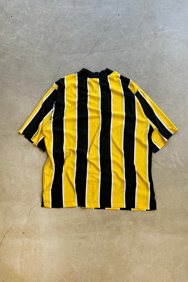 90'S STRIPE GAME SHIRT / YELLOW [SIZE: L USED]