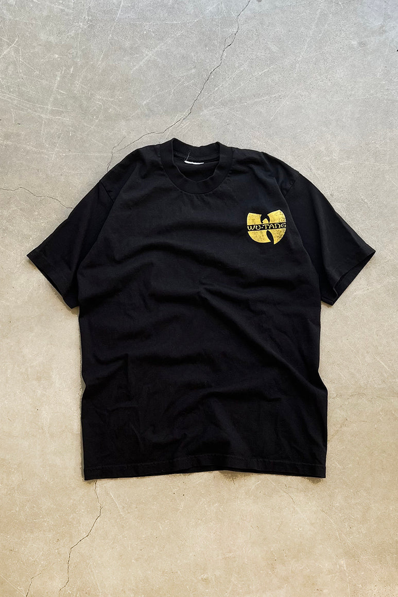 WU-TANG LOGO T-SHIRT / BLACK [SIZE: M USED]