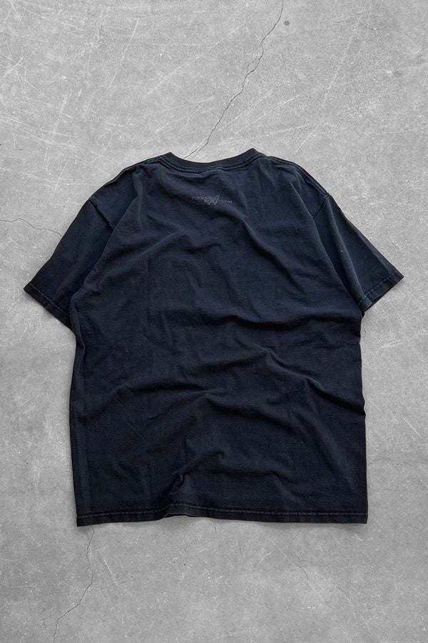 Y2K EARLY 00'S MY INNER CHILD MESSAGE T-SHIRT / BLACK [SIZE: L USED]