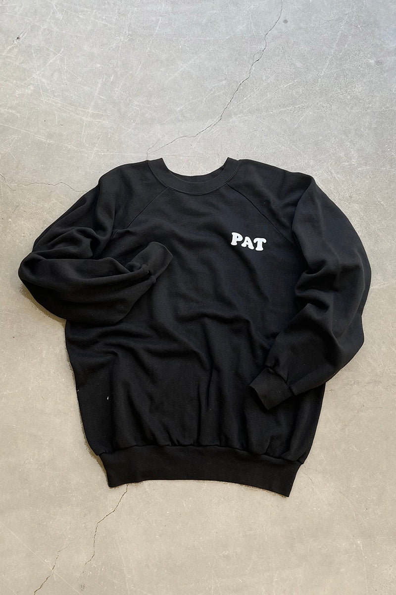 MADE IN USA 90'S KISS MY ASS MESSAGE SWEATSHIRT / BLACK [SIZE: XL USED]