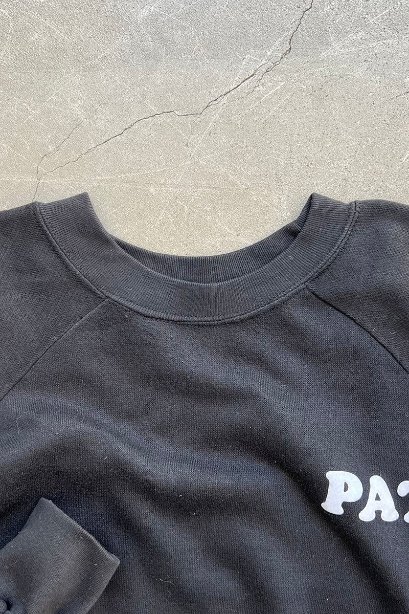 MADE IN USA 90'S KISS MY ASS MESSAGE SWEATSHIRT / BLACK [SIZE: XL USED]
