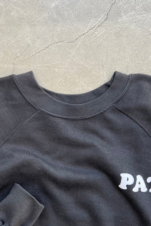 MADE IN USA 90'S KISS MY ASS MESSAGE SWEATSHIRT / BLACK [SIZE: XL USED]