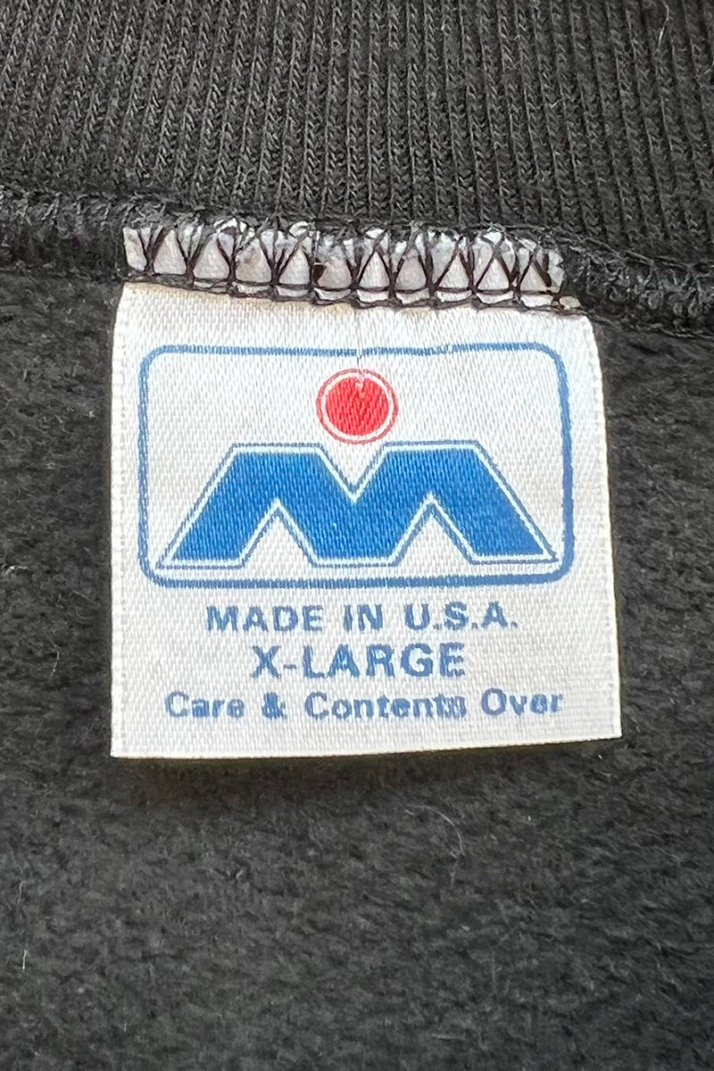 MADE IN USA 90'S KISS MY ASS MESSAGE SWEATSHIRT / BLACK [SIZE: XL USED]