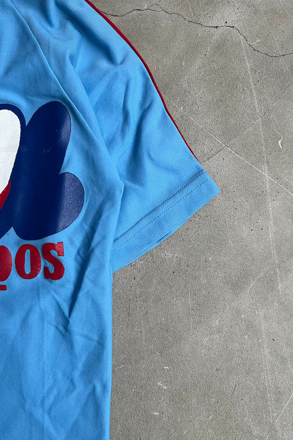 MADE IN USA 80'S V-NECK EXPOS BASEBALL GAME SHIRT / LIGHT BLUE [SIZE: S USED]