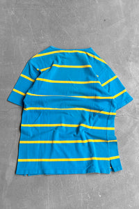 90'S BORDER T-SHIRT  / LIGHT BLUE [SIZE: S USED]