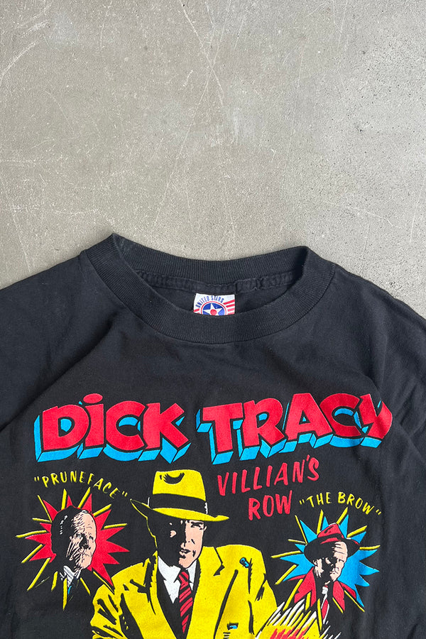 MADE IN USA 90'S DICK TRACY MOVIE T-SHIRT / BLACK [SIZE: M USED]