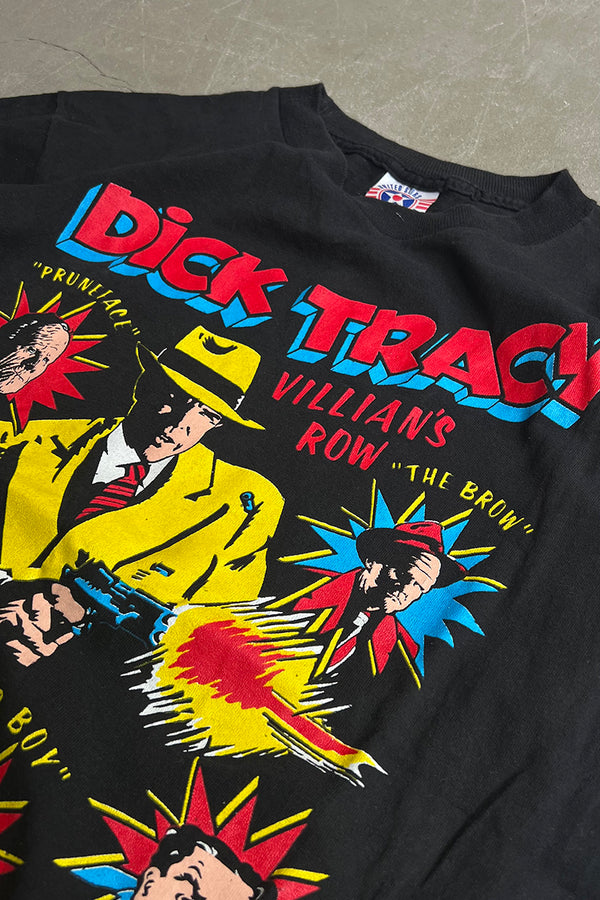 MADE IN USA 90'S DICK TRACY MOVIE T-SHIRT / BLACK [SIZE: M USED]