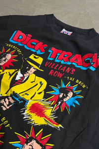 MADE IN USA 90'S DICK TRACY MOVIE T-SHIRT  / BLACK [SIZE: M USED]