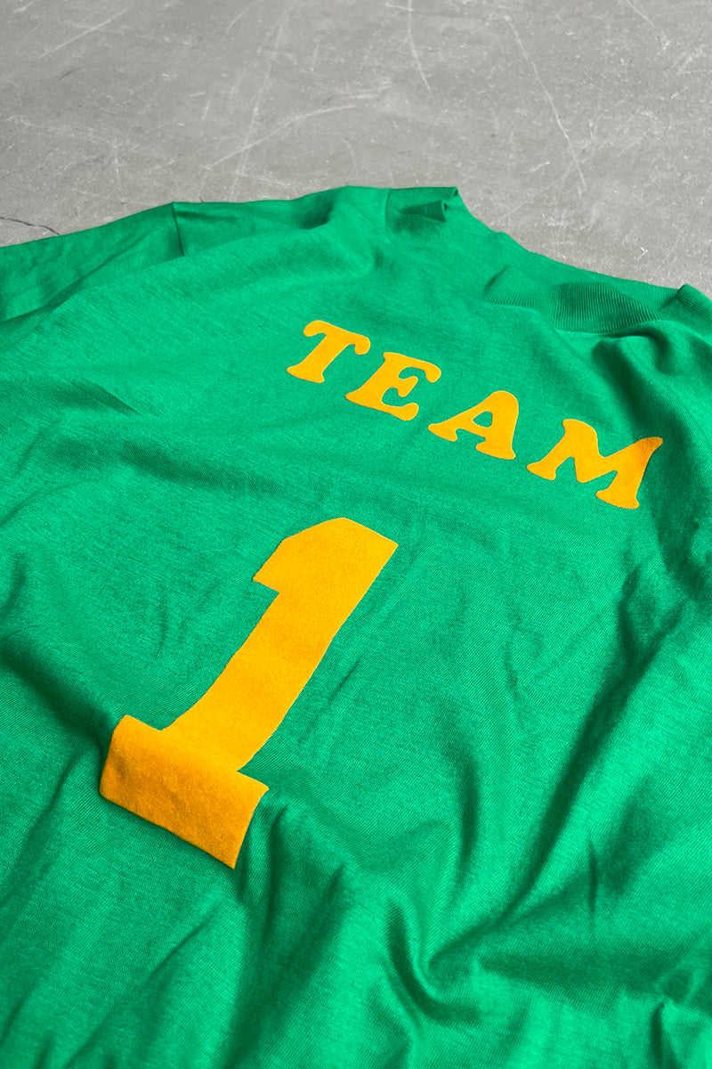 MADE IN USA 80'S TEAM 1 T-SHIRT / GREEN [SIZE: M DEADSTOCK/NOS]