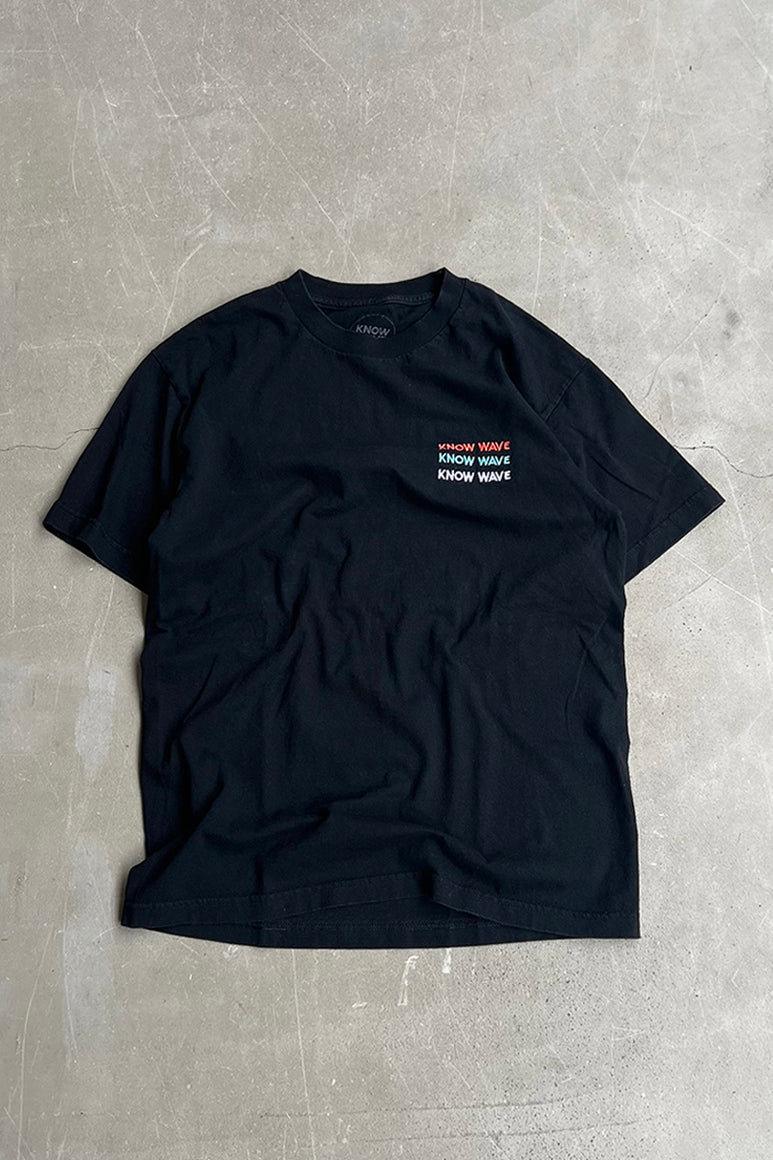 ONE POINT LOGO T-SHIRT / BLACK [SIZE: M USED]