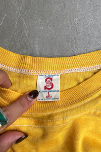 MADE IN USA 80'S RUGBY T-SHIRT / YELLOW [SIZE: L USED]