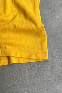MADE IN USA 80'S RUGBY T-SHIRT / YELLOW [SIZE: L USED]