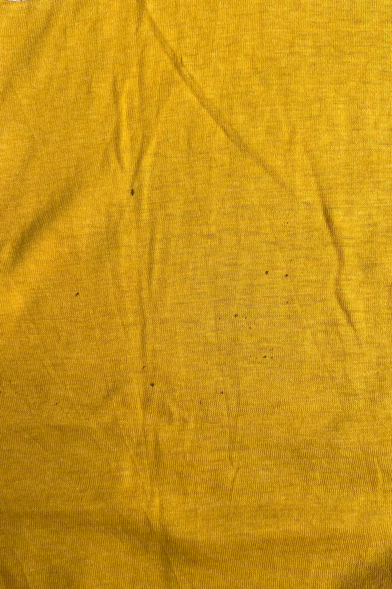 MADE IN USA 80'S RUGBY T-SHIRT / YELLOW [SIZE: L USED]