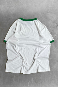 MADE IN USA 80'S RINGER T-SHIRT / WHITE [SIZE: XL USED]