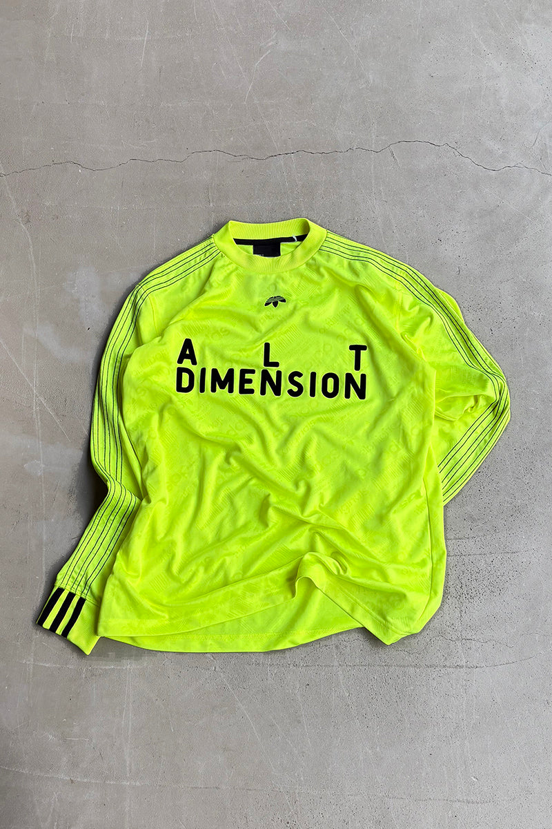 L/S FOOTBALL GAME SHIRT / YELLOW [SIZE: L USED]