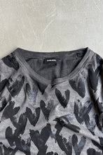 画像をギャラリービューアに読み込む, PATTERN PRINT T-SHIRT / BLACK [SIZE: S USED]
