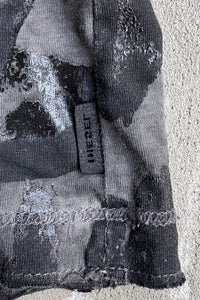 PATTERN PRINT T-SHIRT / BLACK [SIZE: S USED]