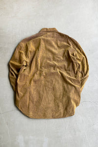 L/S CORDUROY SHIRT / BROWN [SIZE: L USED]