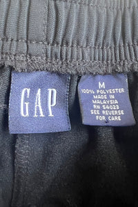 90'S SIDE SNAP NYLON PANT / BLACK [SIZE: M USED]