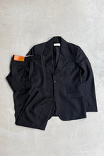 画像をギャラリービューアに読み込む, MADE IN ITALY SUIT SET-UP / BLACK ［SIZE: JACKETS 46 PANTS 44 DEADSTOCK/NOS]
