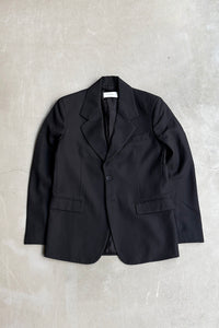 MADE IN ITALY SUIT SET-UP / BLACK ［SIZE: JACKETS 46 PANTS 44 DEADSTOCK/NOS]